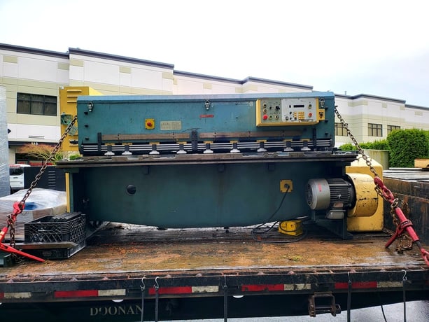 1/4" x 6' Amada #M-2060, Mechanical Squaring Shear, Squaring Arm - Image 1