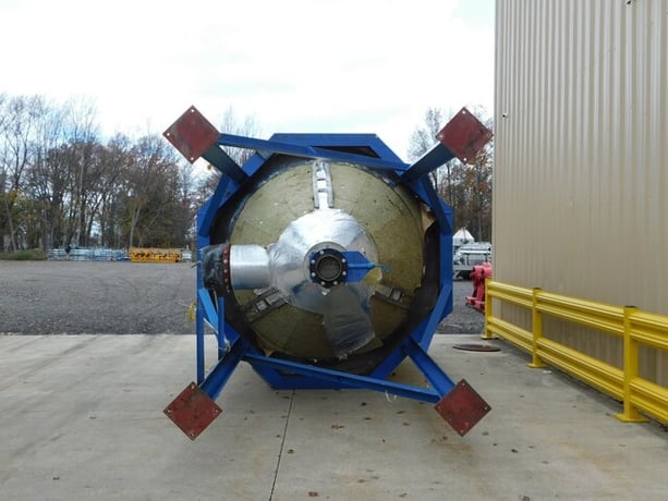 Stainless Steel spray dryer absorber, 95" cone side, 63" straight side, 126" legs, 8-1/2" discharge - Image 4