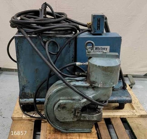 100 Ton, Whitney #790-084, flange press, 4-1/4" throat, 1-3/8" stroke, 1-1/4" max hole - Image 2