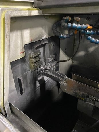 Tsugami #BO123, 3-Axis Swiss, 3-12mm, Fanuc 0i, part pusher from hooper for sawn parts to 10" length. (2) - Image 5