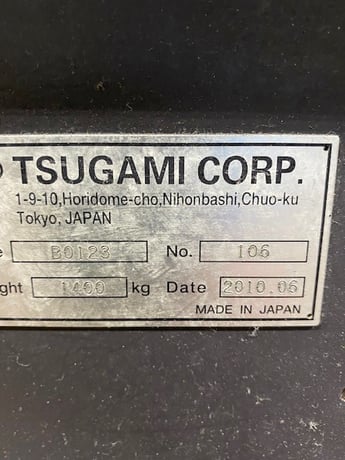Tsugami #BO123, 3-Axis Swiss, 3-12mm, Fanuc 0i, part pusher from hooper for sawn parts to 10" length. (2) - Image 8
