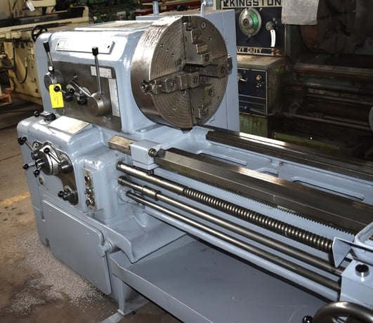 25" x 120" Daewoo-Ikegai hi-speed precision #DA25, taper attach, 2.2" hole thru spindle, inch/metric, 4-jaw - Image 3