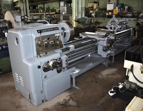 25" x 120" Daewoo-Ikegai hi-speed precision #DA25, taper attach, 2.2" hole thru spindle, inch/metric, 4-jaw - Image 10