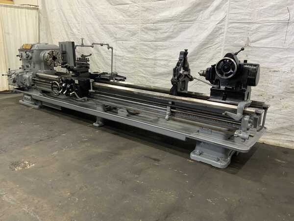 28" x 148" Lodge & Shipley #25, engine lathe, 20" swing over cross slide, 4-jaw 25" chuck, 15 HP, #74708 - Image 1