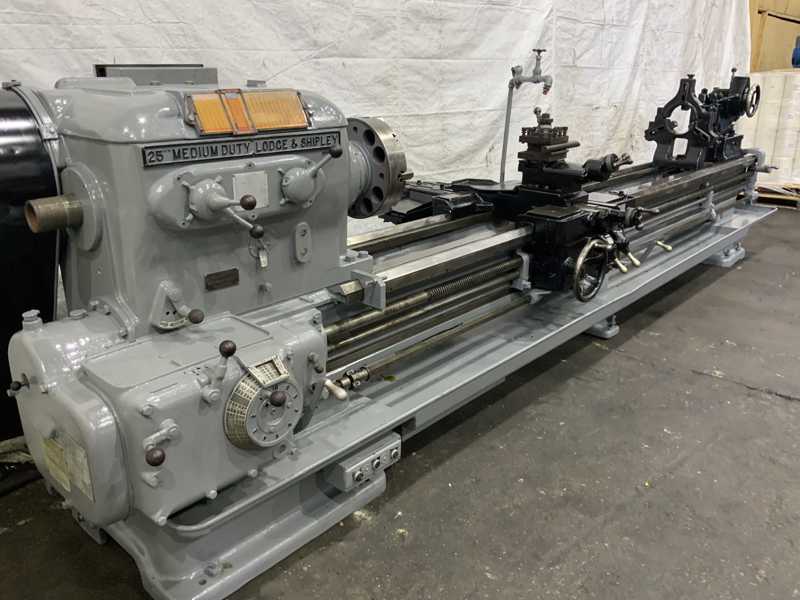 28" x 148" Lodge & Shipley #25, engine lathe, 20" swing over cross slide, 4-jaw 25" chuck, 15 HP, #74708 - Image 3