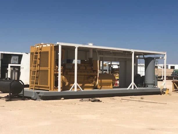 850 KW Caterpillar #D399, diesel generator set, 347/600 Volts, 1200 RPM, 8296 hours, EG3P governor - Image 1