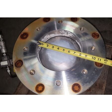 8" Clyde Bergemann, pneumatics spheri dome spherical valve, #07732 - Image 4