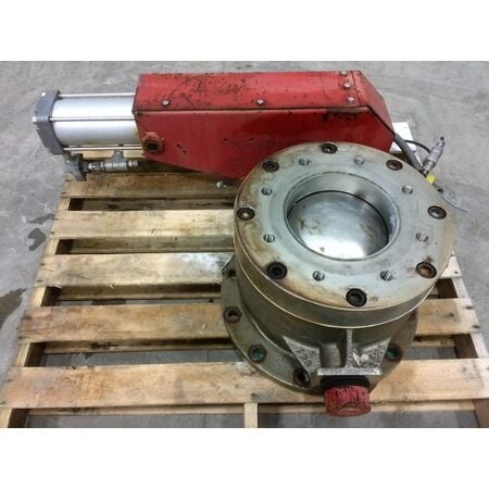 8" Clyde Bergemann, pneumatics spheri dome spherical valve, #07718 - Image 2