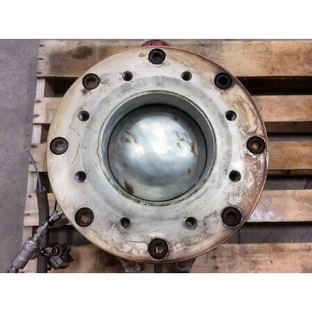8" Clyde Bergemann, pneumatics spheri dome spherical valve, #07718 - Image 4