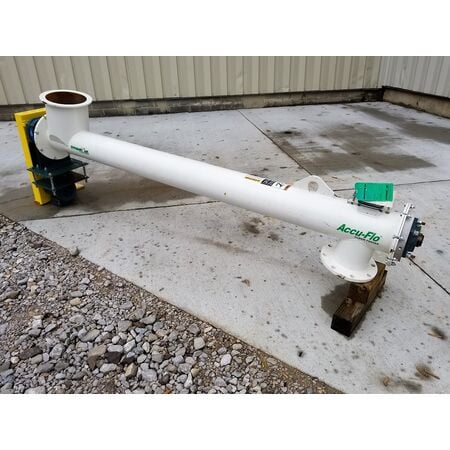 6" diameter x 6.1' long, Dynamic Air #495, Carbon Steel screw feeder, 230/460 V., 3-phase, #16717 - Image 1