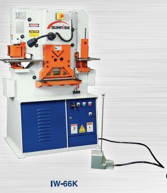 4" x 4" x 3/8" Sunrise #IW-66K, 66 ton, 8" throat, 8 HP, NEW - Image 1