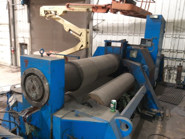 5' x 3/4" Hausler #VRM1.5/19, 3-roll hydraulic plate roll,cone bending attachment, 1972 - Image 1