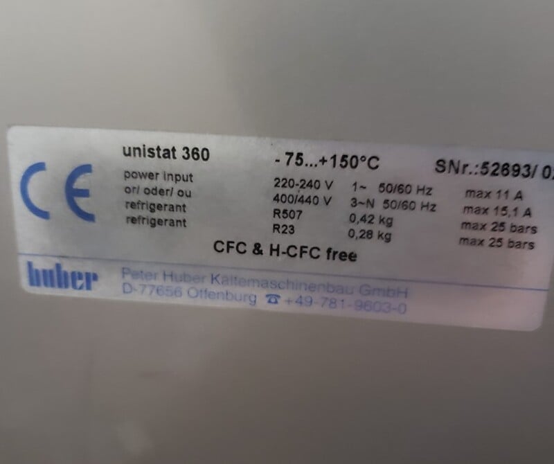 Huber #UNISTAT-360, -75/125°C - Image 2
