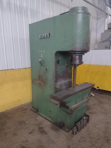 100 Ton, Eitel #RP100, 10" stroke, 38" daylight, 13.75" throat, 20 HP - Image 1