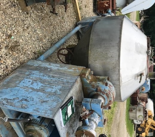 Komline Sanderson, double cone vacuum dryer, 15 psi/fv, 5 HP, 1745 RPM, explosion proof, variable speed, 250 - Image 2