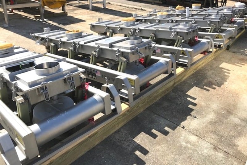 18" wide x 7' long, Meyer #VF11-18-6, vibrating conveyor/feeders, 3/4 HP, Stainless Steel (6 available) - Image 3