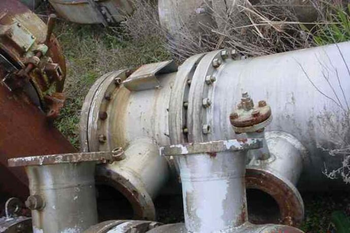1000 sq.ft., 100 psig shell, 100 psig tube, Krueger, shell and tube, Carbon Steel & copper SB-111, 400°F, 2 - Image 3