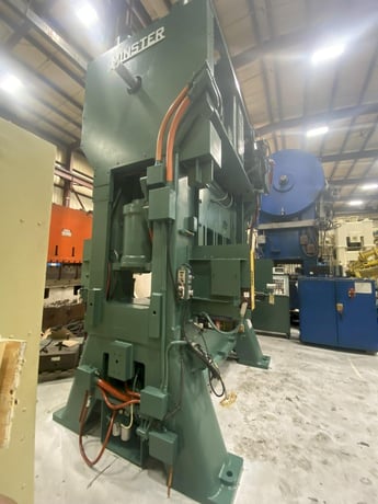 250 Ton, Minster #E2-250-72-36 Hevi-Stamper straight side press, 4" stroke, 25" Shut Height, air clutch, 1988 - Image 5
