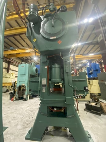 250 Ton, Minster #E2-250-72-36 Hevi-Stamper straight side press, 4" stroke, 25" Shut Height, air clutch, 1988 - Image 6