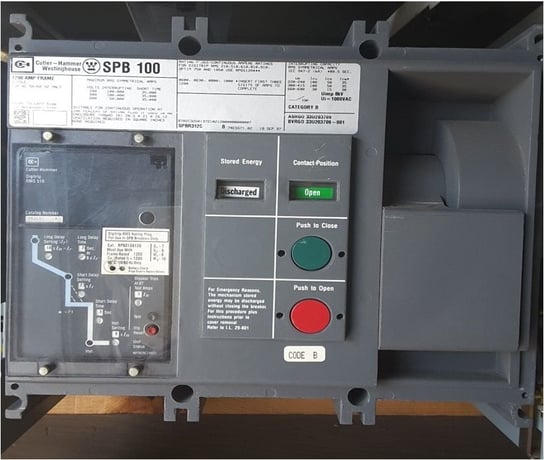 1200 Amps, Cutler-Hammer, SPB-100, manually operated, drawout, Dgig-Trip 510 LSI, reconditioned - Image 1