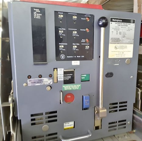1200 Amps, Westinghouse, DSL-416, LSI Amptector, manually operated, drawout - Image 1