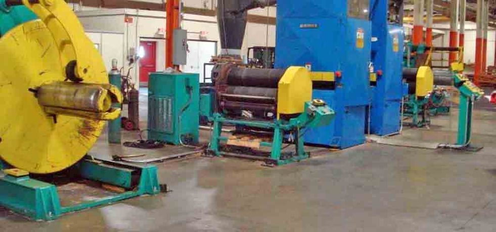 Ramco, 30" wide x 0.048" coil polishing line, 72" OD, 16"-20" ID, 150 FPM, hydraulic expansion - Image 1