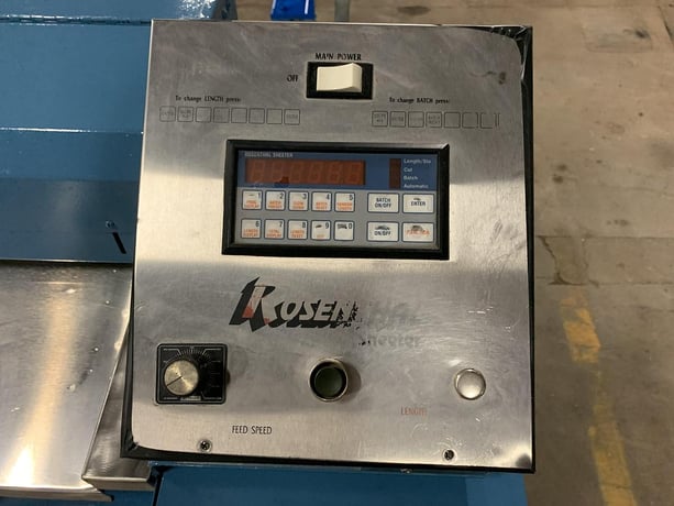 60" Rosenthal #WAS-5-UBZEAA-24, sheeter with output conveyor - Image 8