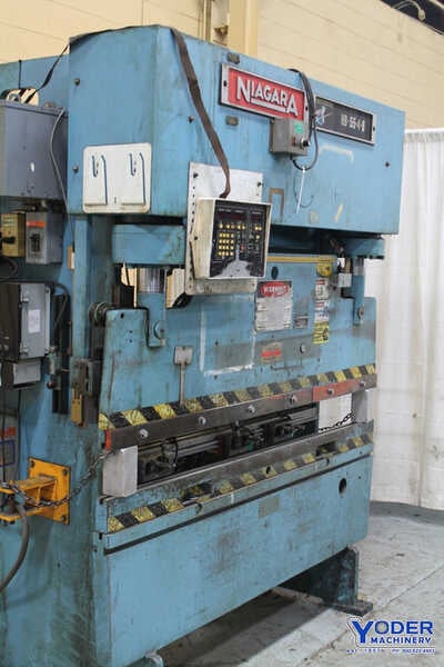 55 Ton, Niagara #HB-55-4-6, hydraulic press brake, 6' overall, 54" between housing, 5 HP, 0"-6" stroke, 1994 - Image 1
