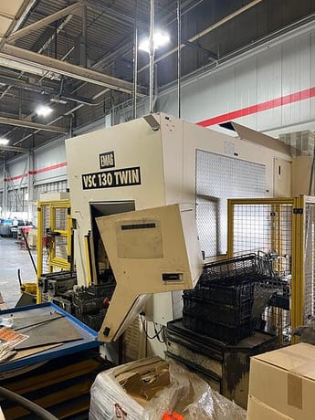 Emag #VSC-130, twin spindle vertical CNC lathe, GE Fanuc 16T, coolant filtration system, 1996 - Image 5