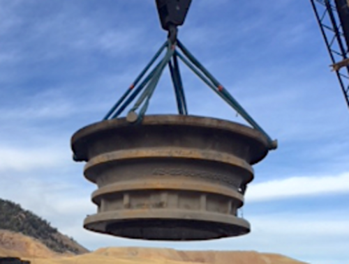 42" x 65" Allis-Chalmers, Mark I Superior Gyratory Crusher, 400 HP GE motor, Lot of spare parts, 2000 TPH - Image 4