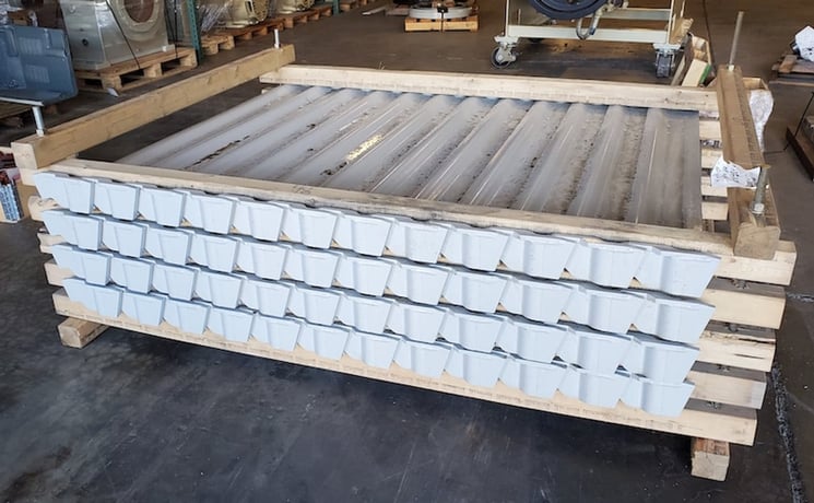 Apron feeder pans package,made to order, Fabricated steel pans, New - Image 2