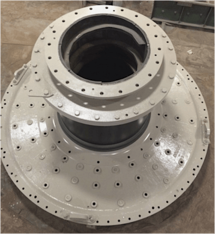 14.5' x 28' Allis-Chalmers, ball mill, 3000 HP, Configured for wet overflow discharge - Image 3