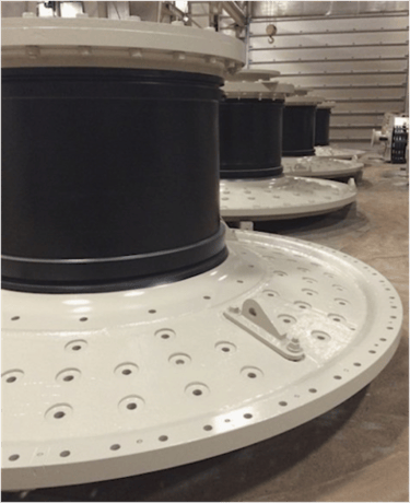 14.5' x 28' Allis-Chalmers, ball mill, 3000 HP, Configured for wet overflow discharge - Image 4