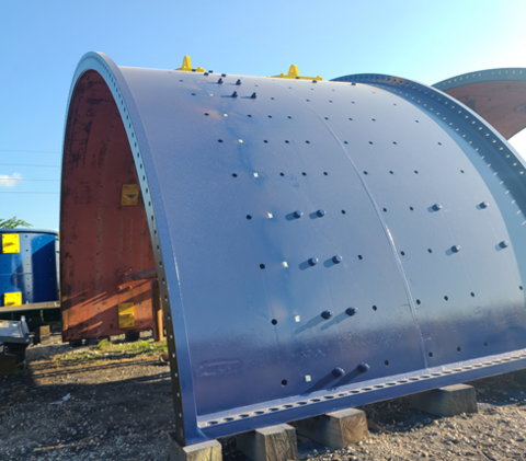 36' x 17' FLSmidth, SAG Mill with 18350 HP, Braking system, Complete liner package, Unused - Image 2