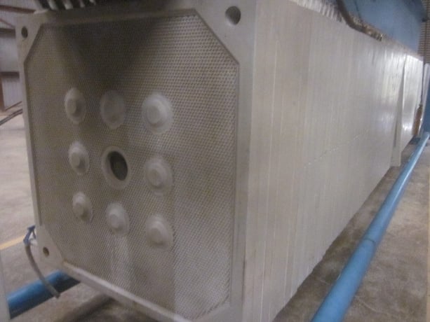48" x 48" Perrin #200-S-48, Filter Press, 106 Polypropylene non-gasketed recessed plates, 225 PSI, 2707 - Image 7
