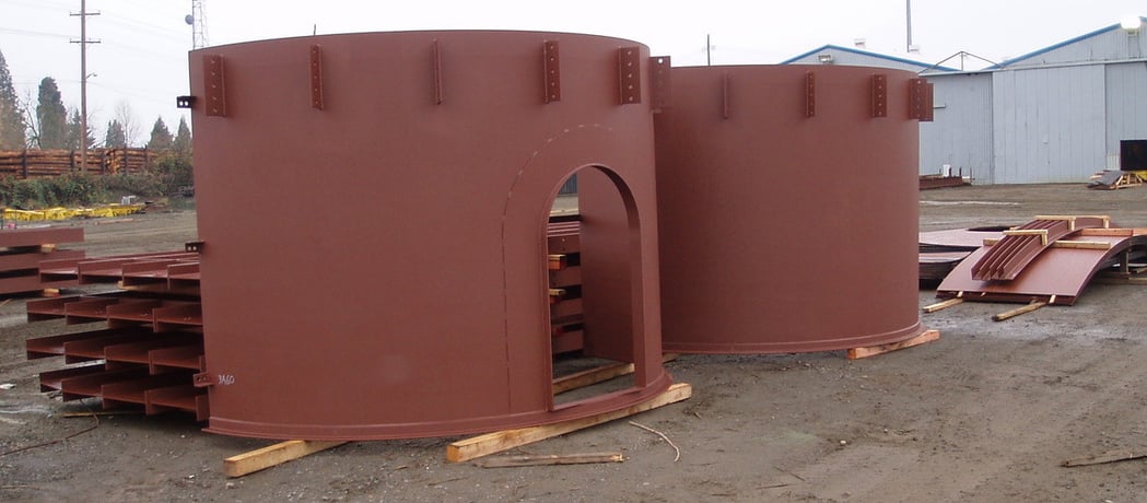 60' diameter x 10' deep (18mx3m) Thickener Tank Assembly, 1/4" thick ASTM A-36 steel - Image 1