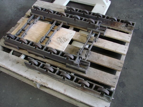 Roller-rail system, for Lindberg Pacemaker/GVRT 24" x 36", HT alloy, perfect condition. - Image 2