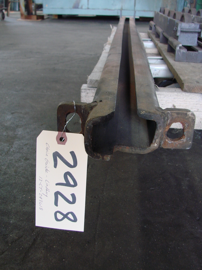 Chain guide for Lindberg Pacemaker 24" x 36", 330 Stainless, straight, perfect condition. - Image 2