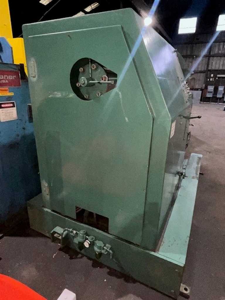 20000 lb. American Steel Line #60, uncoiler, 36" width, 18"-23" hydraulic expansion, 37.5" face mandrel - Image 7