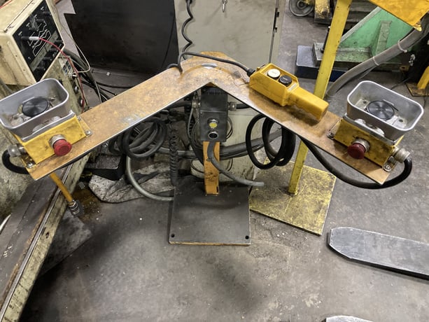 220 Ton, Aida #PDC-20, double crank gap frame press, 9.8" stroke, 19.6" Shut Height, 4.1" adj., 33 SPM, 94.4" - Image 7