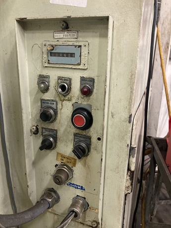 220 Ton, Aida #PDC-20, double crank gap frame press, 9.8" stroke, 19.6" Shut Height, 4.1" adj., 33 SPM, 94.4" - Image 10