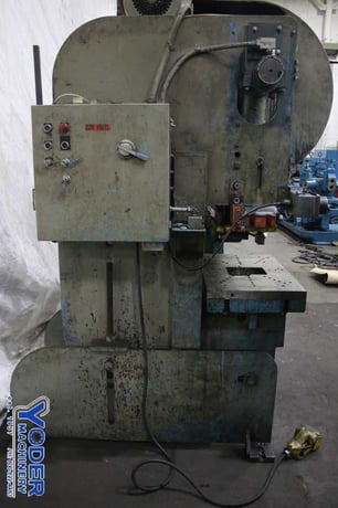 70 Ton, Heim #7, OBI press, 3" stroke, 13" Shut Height, 4" adj., 11" throat, 32" x20" bed, 110 SPM, air - Image 9