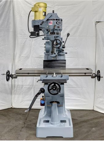 Wells-Index #747-2, vertical mill, 9" x49" table, 3 HP, 5.25" quill travel, forward & reverse, NEW - Image 3