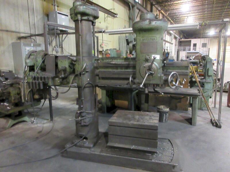 4' -10" American, Radial Arm Drill Press, 116" L x 36" width x 109" T - Image 1