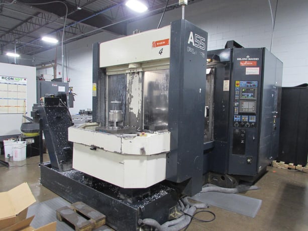 Makino #A55, CNC horizontal machining center, thru spindle coolant, 22" X/Y/Z, 12000 RPM, 314.96 IPM, Used - Image 1