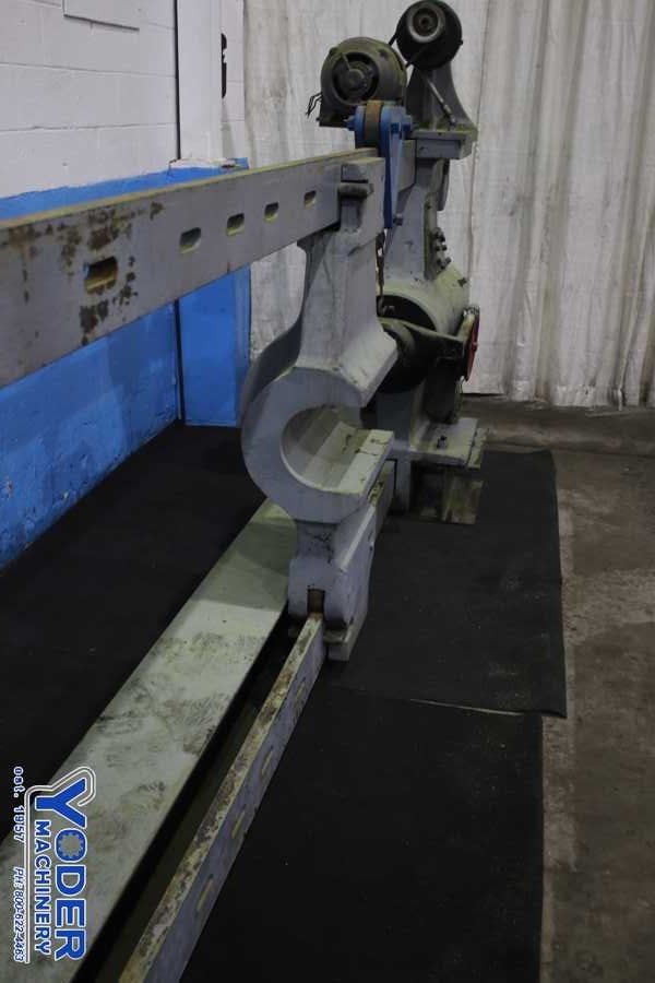 150 Ton, Vertical wheel press, 18 stroke, 40-1/2" between rails, spring ram return, #74885 - Image 3