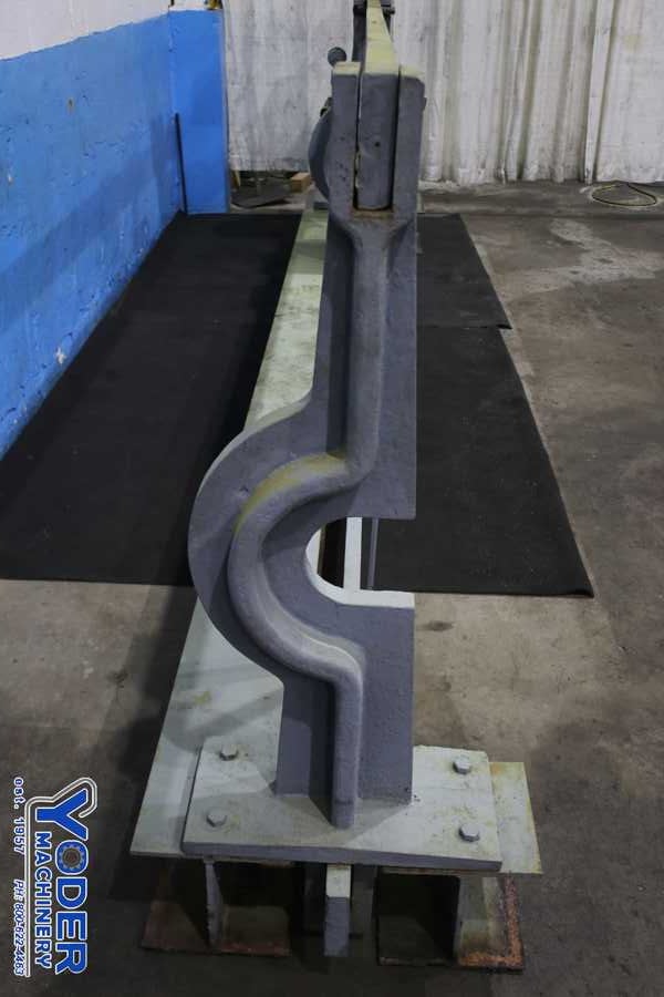 150 Ton, Vertical wheel press, 18 stroke, 40-1/2" between rails, spring ram return, #74885 - Image 4
