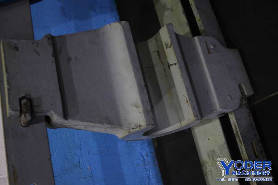 150 Ton, Vertical wheel press, 18 stroke, 40-1/2" between rails, spring ram return, #74885 - Image 6