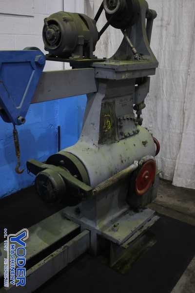 150 Ton, Vertical wheel press, 18 stroke, 40-1/2" between rails, spring ram return, #74885 - Image 7