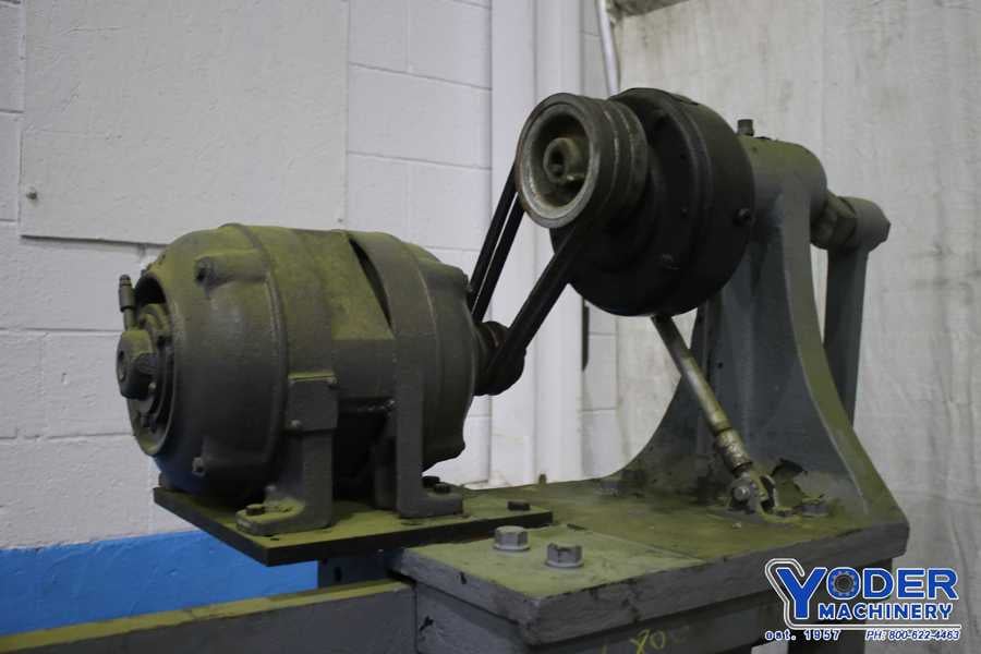 150 Ton, Vertical wheel press, 18 stroke, 40-1/2" between rails, spring ram return, #74885 - Image 9
